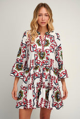 Vestido Manga Longa Mandalas